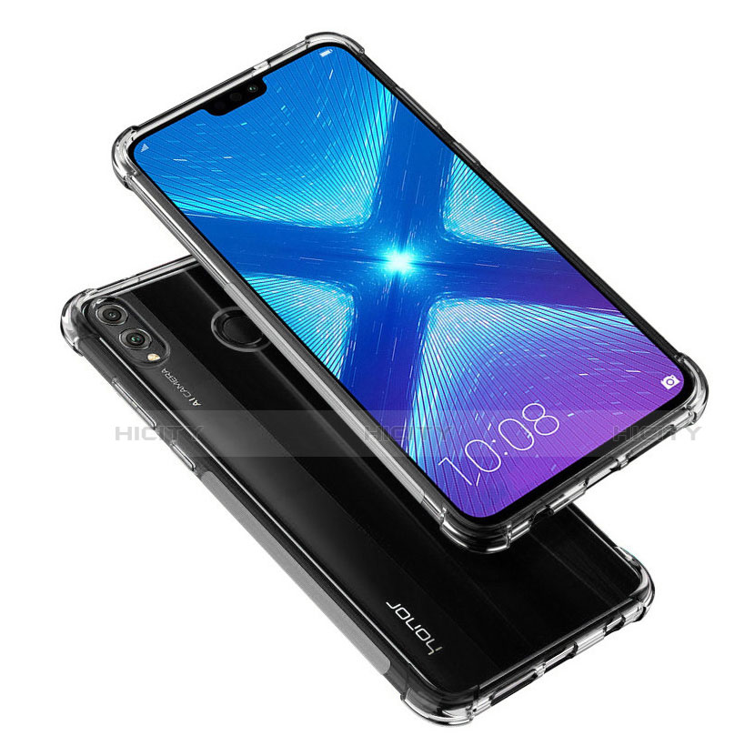 Huawei Honor V10 Lite用極薄ソフトケース シリコンケース 耐衝撃 全面保護 クリア透明 T03 ファーウェイ クリア