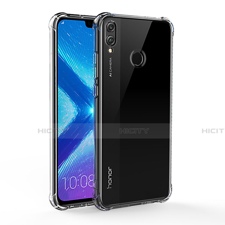 Huawei Honor V10 Lite用極薄ソフトケース シリコンケース 耐衝撃 全面保護 クリア透明 T02 ファーウェイ クリア