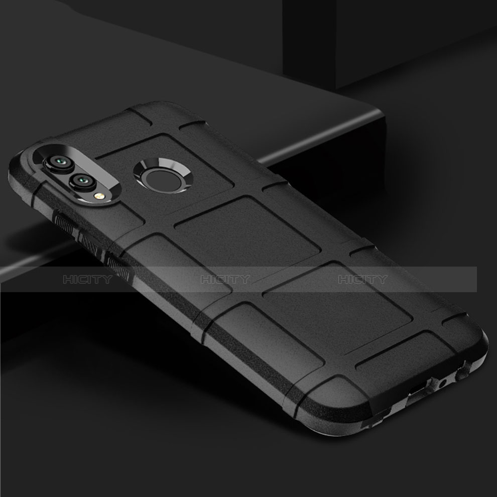 Huawei Honor V10 Lite用360度 フルカバー極薄ソフトケース シリコンケース 耐衝撃 全面保護 バンパー ファーウェイ ブラック