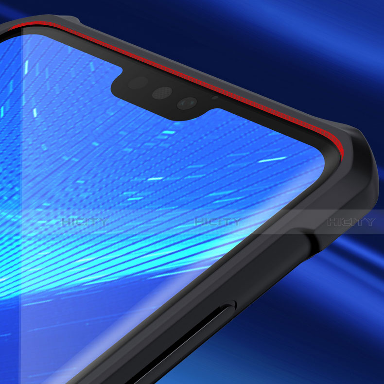 Huawei Honor V10 Lite用ハイブリットバンパーケース クリア透明 プラスチック 鏡面 カバー ファーウェイ 