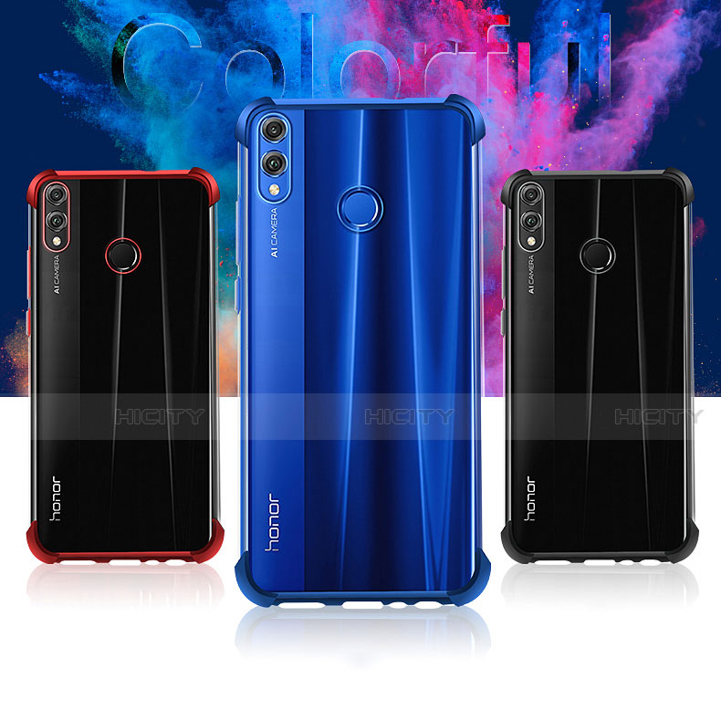 Huawei Honor V10 Lite用極薄ソフトケース シリコンケース 耐衝撃 全面保護 透明 H02 ファーウェイ 