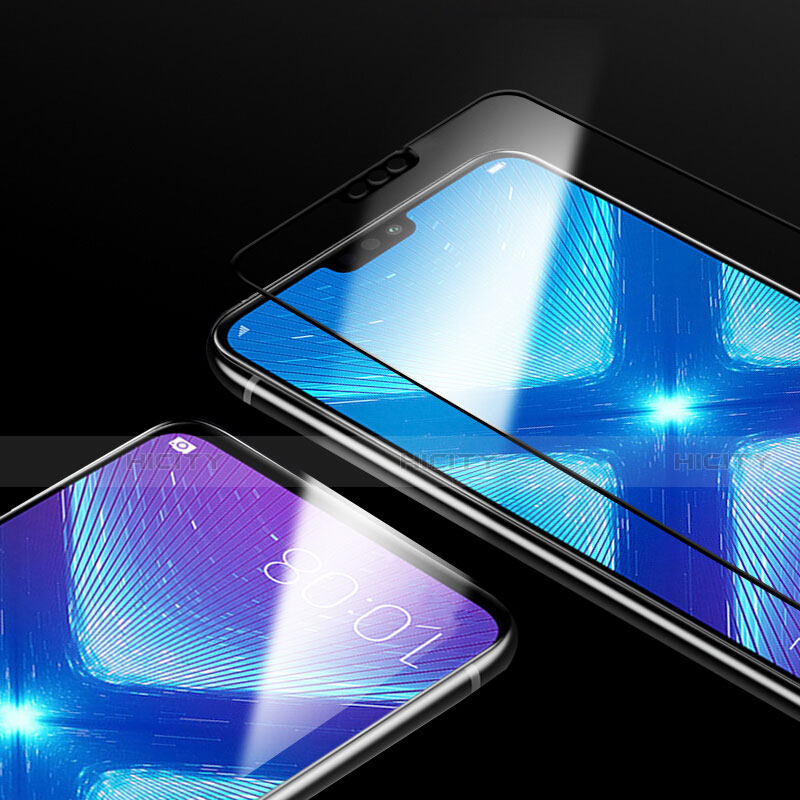 Huawei Honor V10 Lite用強化ガラス フル液晶保護フィルム F03 ファーウェイ ブラック