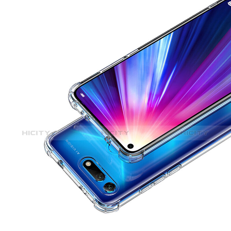 Huawei Honor V20用極薄ソフトケース シリコンケース 耐衝撃 全面保護 クリア透明 T06 ファーウェイ クリア