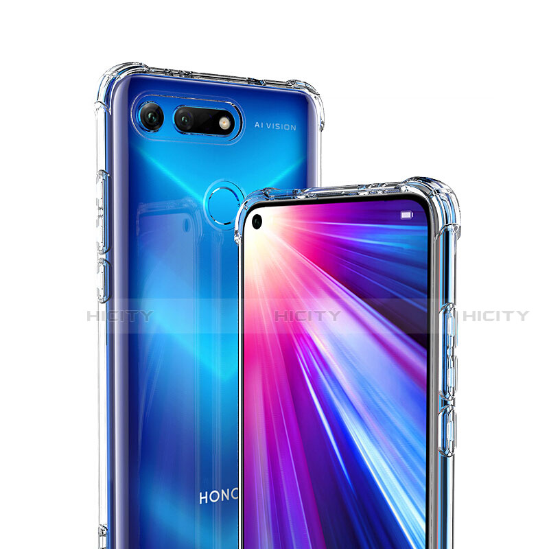 Huawei Honor V20用極薄ソフトケース シリコンケース 耐衝撃 全面保護 クリア透明 K02 ファーウェイ クリア