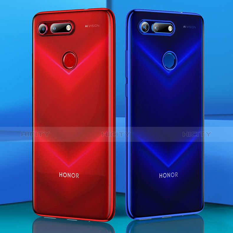 Huawei Honor V20用極薄ソフトケース シリコンケース 耐衝撃 全面保護 クリア透明 H01 ファーウェイ 