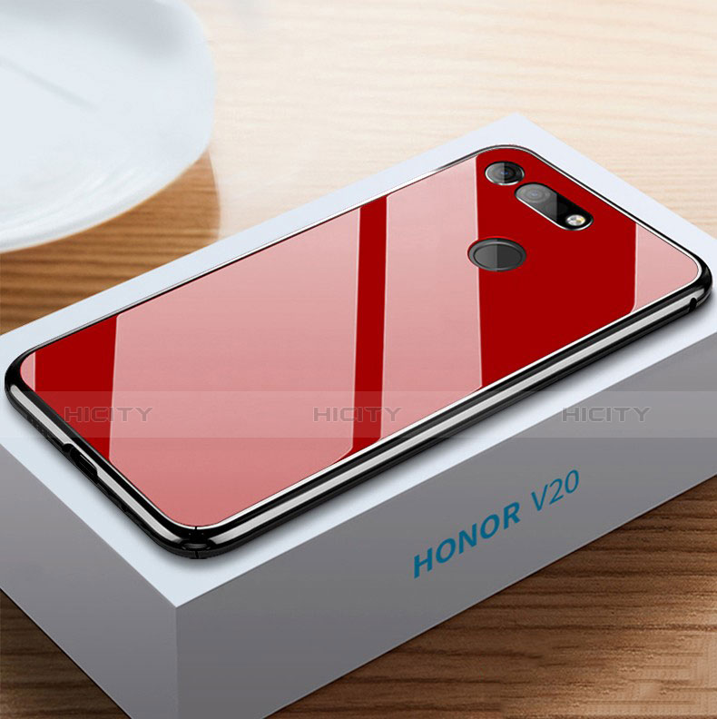 Huawei Honor V20用ハイブリットバンパーケース プラスチック 鏡面 カバー M01 ファーウェイ 