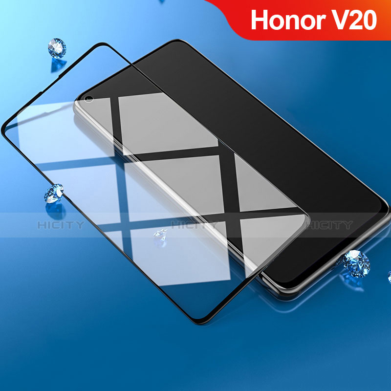 Huawei Honor V20用強化ガラス フル液晶保護フィルム ファーウェイ ブラック