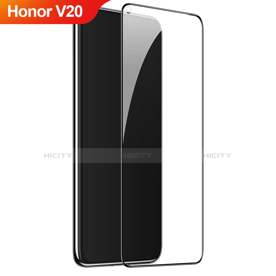 Huawei Honor V20用強化ガラス フル液晶保護フィルム F04 ファーウェイ ブラック