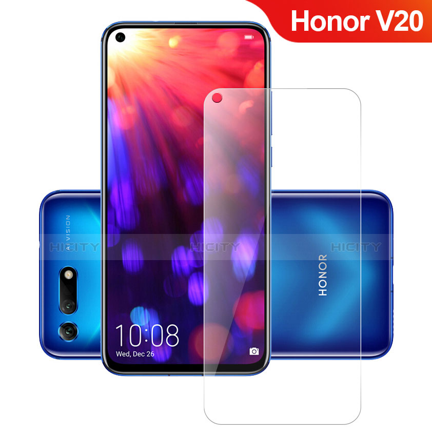 Huawei Honor V20用強化ガラス 液晶保護フィルム T02 ファーウェイ クリア