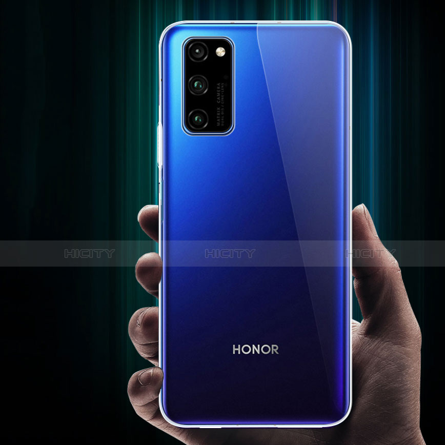 Huawei Honor V30 5G用極薄ソフトケース シリコンケース 耐衝撃 全面保護 クリア透明 T05 ファーウェイ クリア