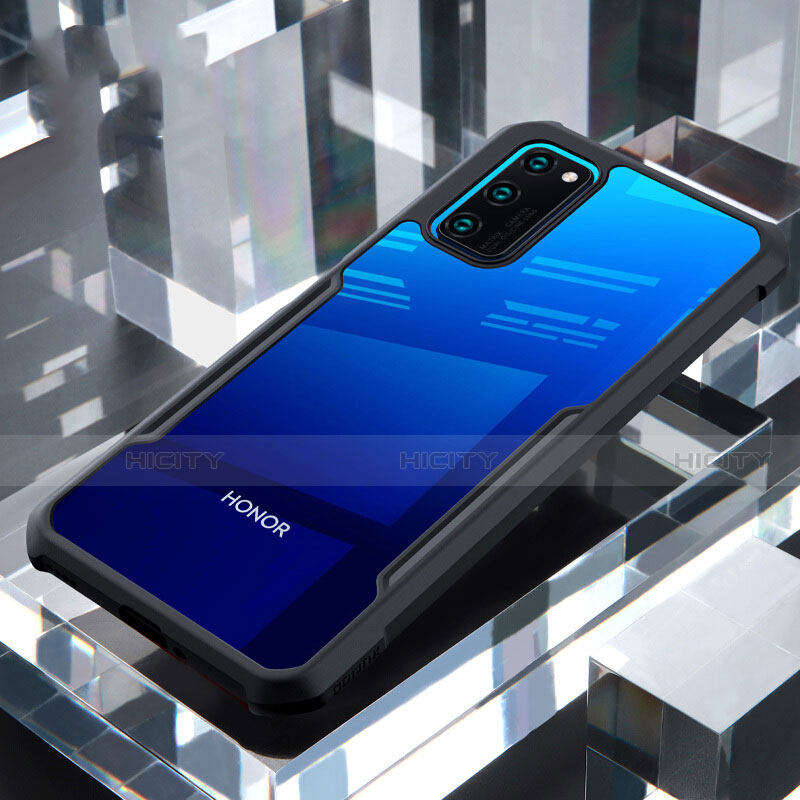 Huawei Honor V30 5G用ハイブリットバンパーケース クリア透明 プラスチック 鏡面 カバー ファーウェイ 