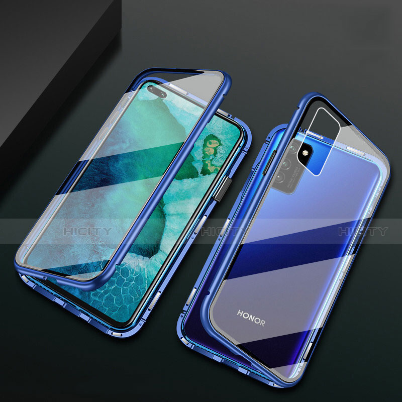 Huawei Honor V30 5G用ケース 高級感 手触り良い アルミメタル 製の金属製 360度 フルカバーバンパー 鏡面 カバー M04 ファーウェイ 