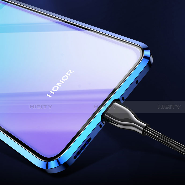 Huawei Honor V30 5G用ケース 高級感 手触り良い アルミメタル 製の金属製 360度 フルカバーバンパー 鏡面 カバー ファーウェイ 