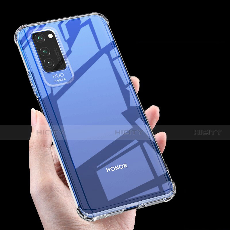 Huawei Honor V30 Pro 5G用極薄ソフトケース シリコンケース 耐衝撃 全面保護 クリア透明 K06 ファーウェイ クリア