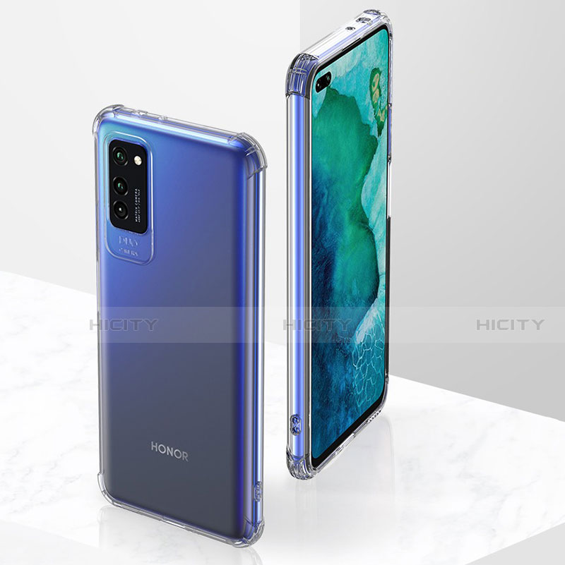 Huawei Honor V30 Pro 5G用極薄ソフトケース シリコンケース 耐衝撃 全面保護 クリア透明 K05 ファーウェイ クリア