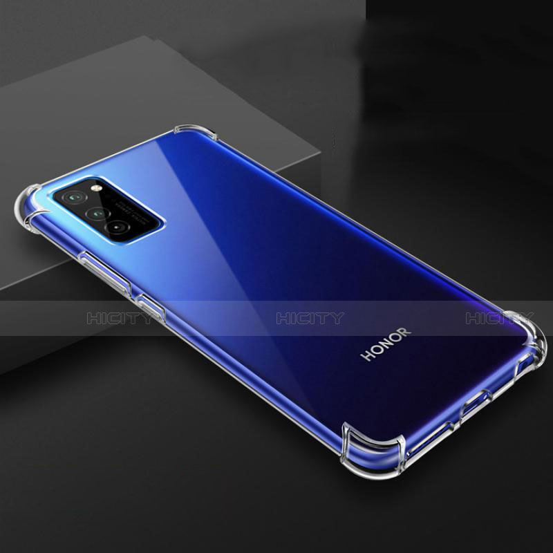 Huawei Honor V30 Pro 5G用極薄ソフトケース シリコンケース 耐衝撃 全面保護 クリア透明 K03 ファーウェイ クリア