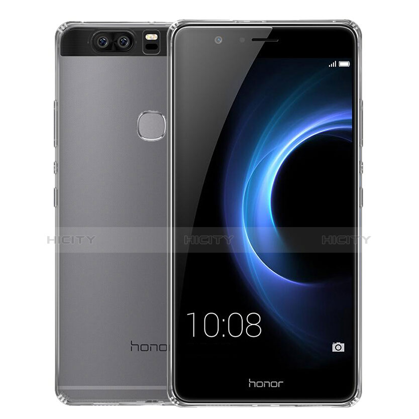 Huawei Honor V8用極薄ソフトケース シリコンケース 耐衝撃 全面保護 クリア透明 T02 ファーウェイ クリア