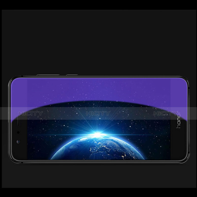 Huawei Honor V8用アンチグレア ブルーライト 強化ガラス 液晶保護フィルム B01 ファーウェイ ネイビー