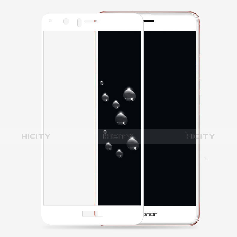 Huawei Honor V8用強化ガラス 液晶保護フィルム 3D ファーウェイ ホワイト