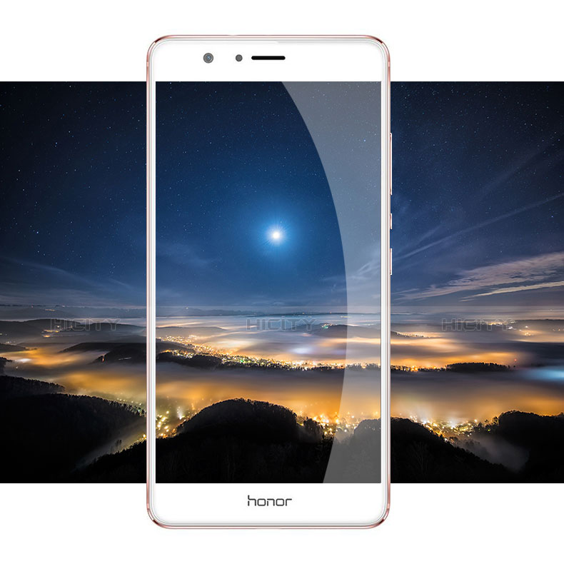 Huawei Honor V8用強化ガラス 液晶保護フィルム 3D ファーウェイ ホワイト