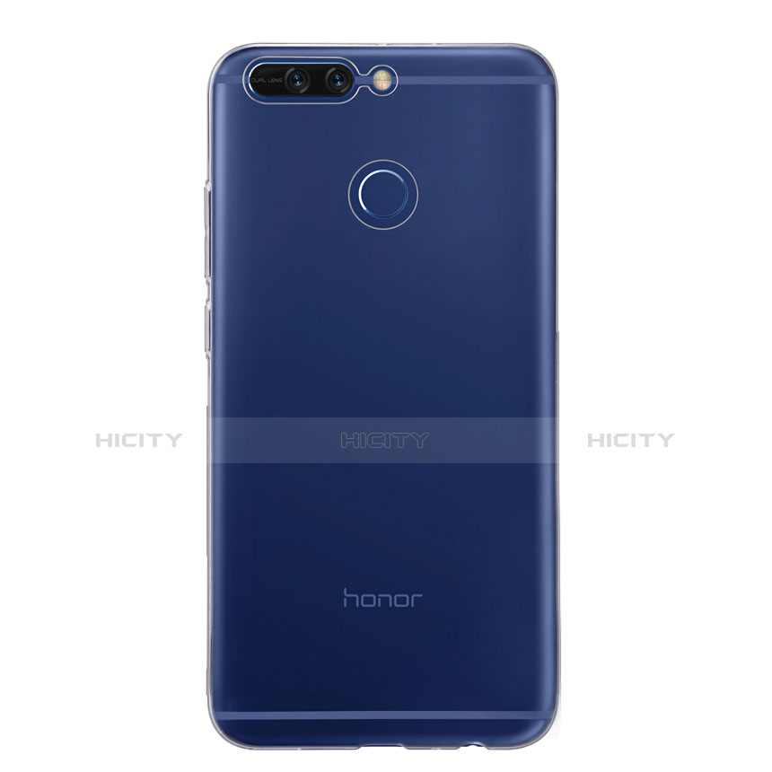 Huawei Honor V9用極薄ソフトケース シリコンケース 耐衝撃 全面保護 クリア透明 T02 ファーウェイ クリア