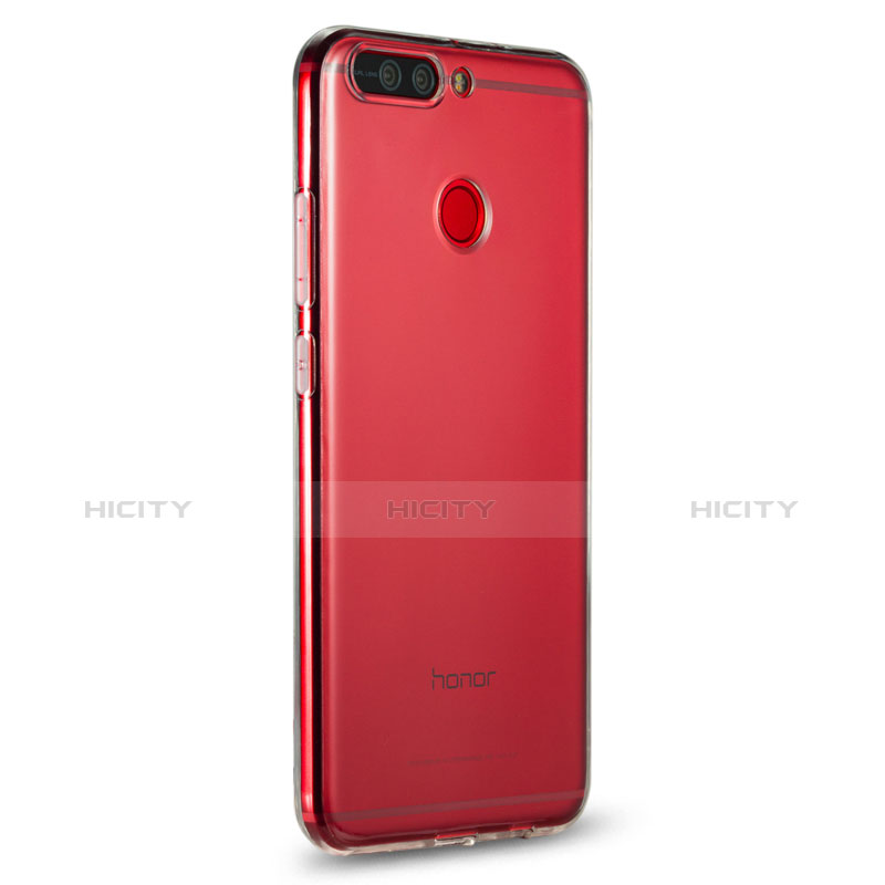 Huawei Honor V9用極薄ソフトケース シリコンケース 耐衝撃 全面保護 クリア透明 R01 ファーウェイ クリア