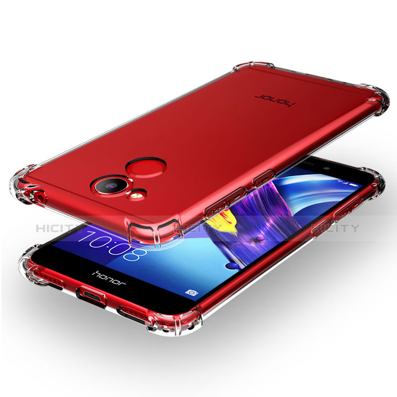Huawei Honor V9 Play用極薄ソフトケース シリコンケース 耐衝撃 全面保護 クリア透明 T03 ファーウェイ クリア