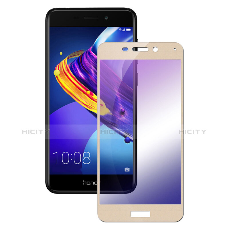 Huawei Honor V9 Play用強化ガラス フル液晶保護フィルム F03 ファーウェイ ゴールド