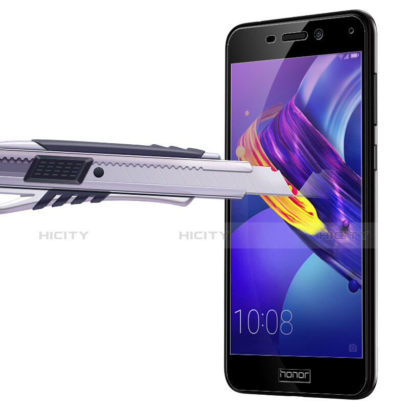 Huawei Honor V9 Play用強化ガラス フル液晶保護フィルム F03 ファーウェイ ブラック