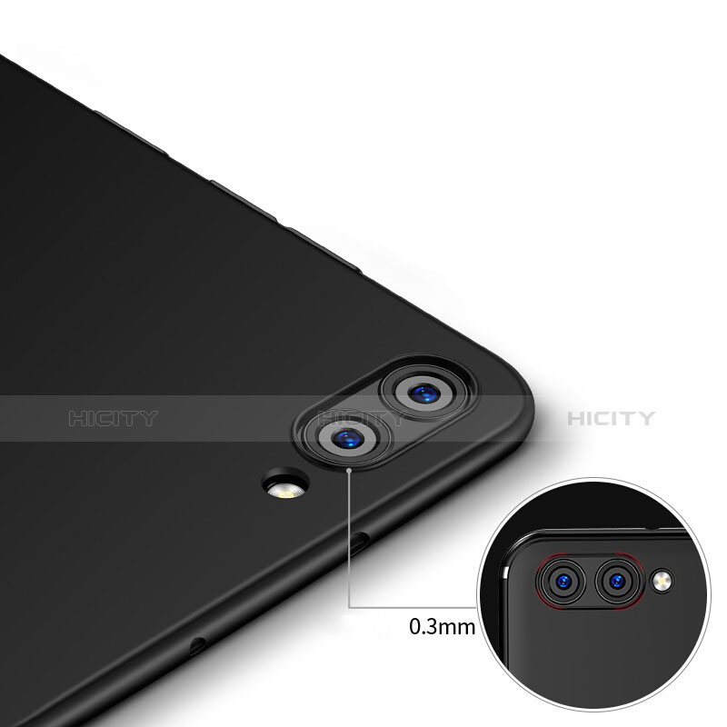 Huawei Honor View 10用極薄ソフトケース シリコンケース 耐衝撃 全面保護 S04 ファーウェイ ブラック