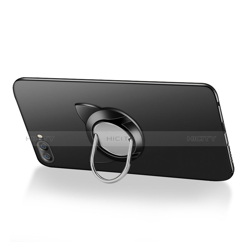 Huawei Honor View 10用ハードケース プラスチック 質感もマット アンド指輪 A02 ファーウェイ 