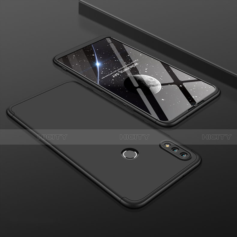 Huawei Honor View 10 Lite用ハードケース プラスチック 質感もマット 前面と背面 360度 フルカバー ファーウェイ ブラック