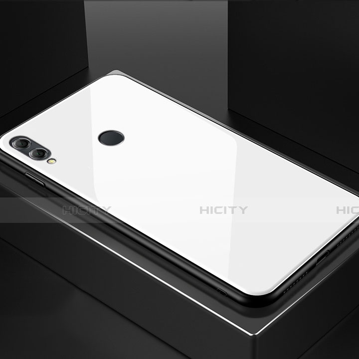 Huawei Honor View 10 Lite用ハイブリットバンパーケース プラスチック 鏡面 カバー M02 ファーウェイ ホワイト
