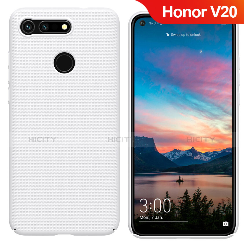 Huawei Honor View 20用ハードケース プラスチック 質感もマット M05 ファーウェイ ホワイト