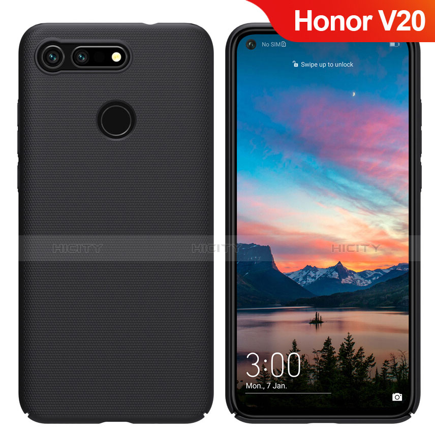 Huawei Honor View 20用ハードケース プラスチック 質感もマット M05 ファーウェイ ブラック