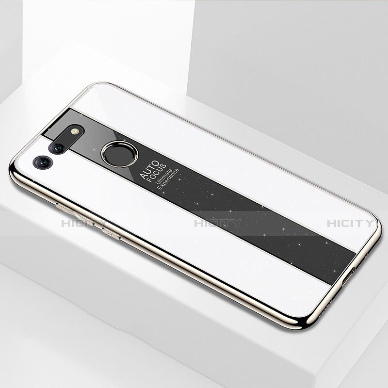 Huawei Honor View 20用ハイブリットバンパーケース プラスチック 鏡面 カバー K01 ファーウェイ ホワイト