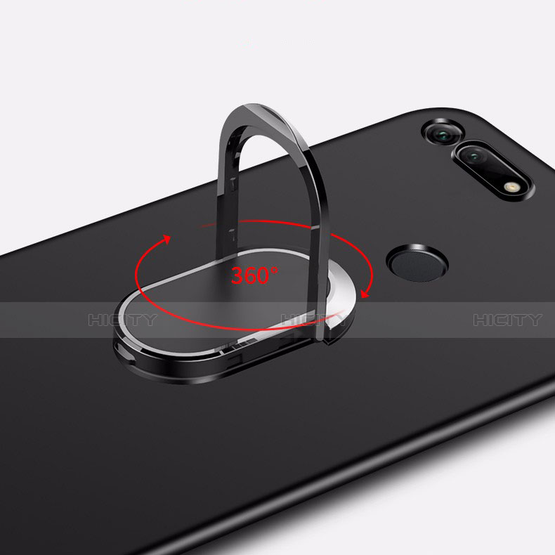 Huawei Honor View 20用ハードケース プラスチック 質感もマット アンド指輪 マグネット式 P01 ファーウェイ 