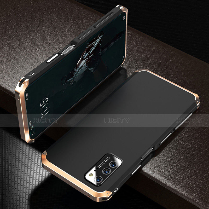 Huawei Honor View 30 5G用ケース 高級感 手触り良い アルミメタル 製の金属製 カバー M01 ファーウェイ ゴールド・ブラック