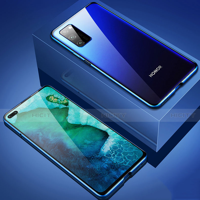 Huawei Honor View 30 Pro 5G用ケース 高級感 手触り良い アルミメタル 製の金属製 360度 フルカバーバンパー 鏡面 カバー T02 ファーウェイ 