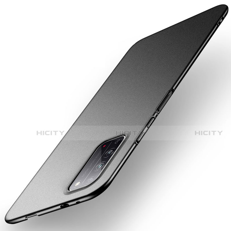 Huawei Honor X10 5G用ハードケース プラスチック 質感もマット カバー P01 ファーウェイ ブラック