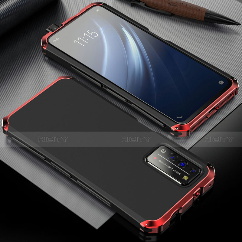 Huawei Honor X10 5G用ケース 高級感 手触り良い アルミメタル 製の金属製 カバー T02 ファーウェイ 