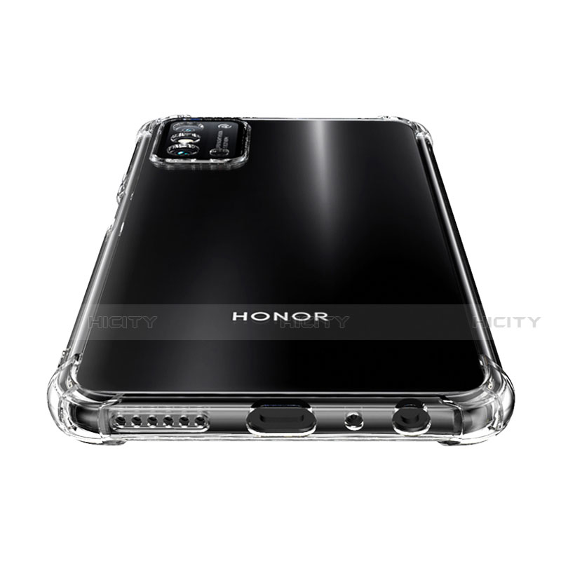 Huawei Honor X10 Max 5G用極薄ソフトケース シリコンケース 耐衝撃 全面保護 クリア透明 カバー ファーウェイ クリア