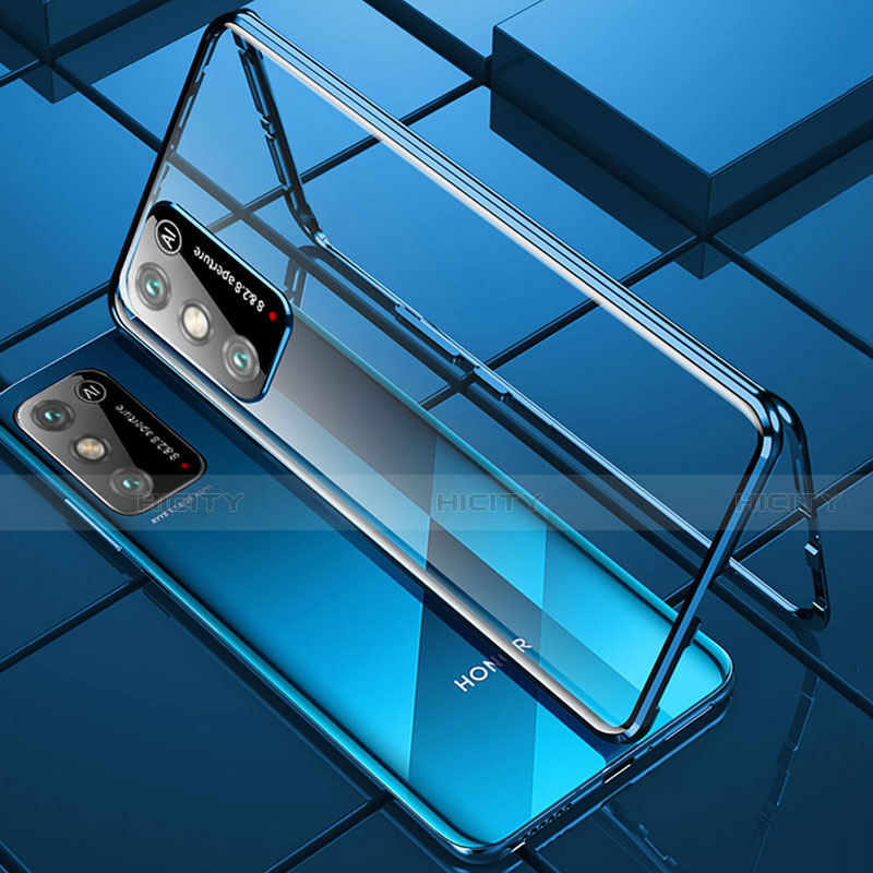 Huawei Honor X10 Max 5G用ケース 高級感 手触り良い アルミメタル 製の金属製 360度 フルカバーバンパー 鏡面 カバー ファーウェイ 