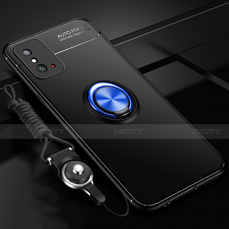 Huawei Honor X10 Max 5G用極薄ソフトケース シリコンケース 耐衝撃 全面保護 アンド指輪 マグネット式 バンパー T01 ファーウェイ 