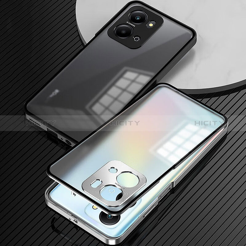 Huawei Honor X7a用ケース 高級感 手触り良い アルミメタル 製の金属製 360度 フルカバーバンパー 鏡面 カバー ファーウェイ 
