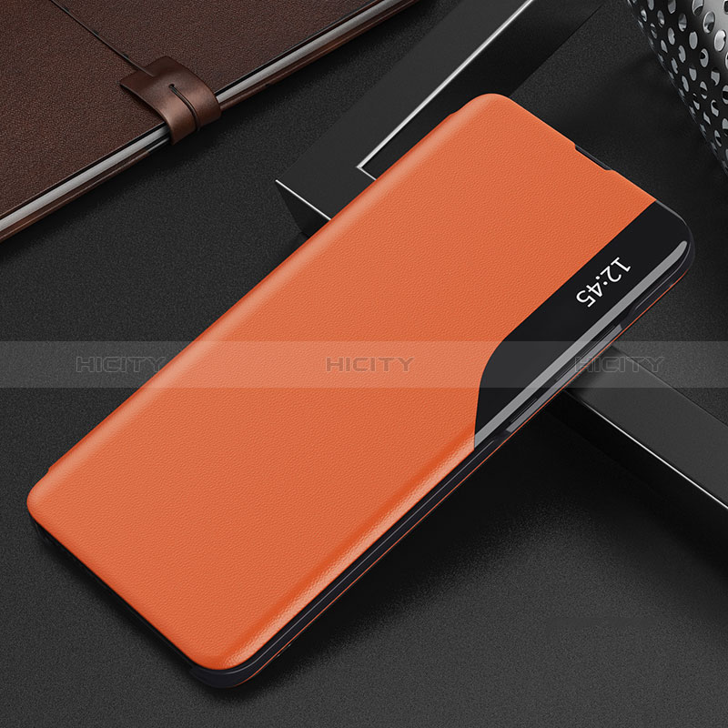 Huawei Honor X9b 5G用手帳型 レザーケース スタンド カバー QH3 ファーウェイ オレンジ