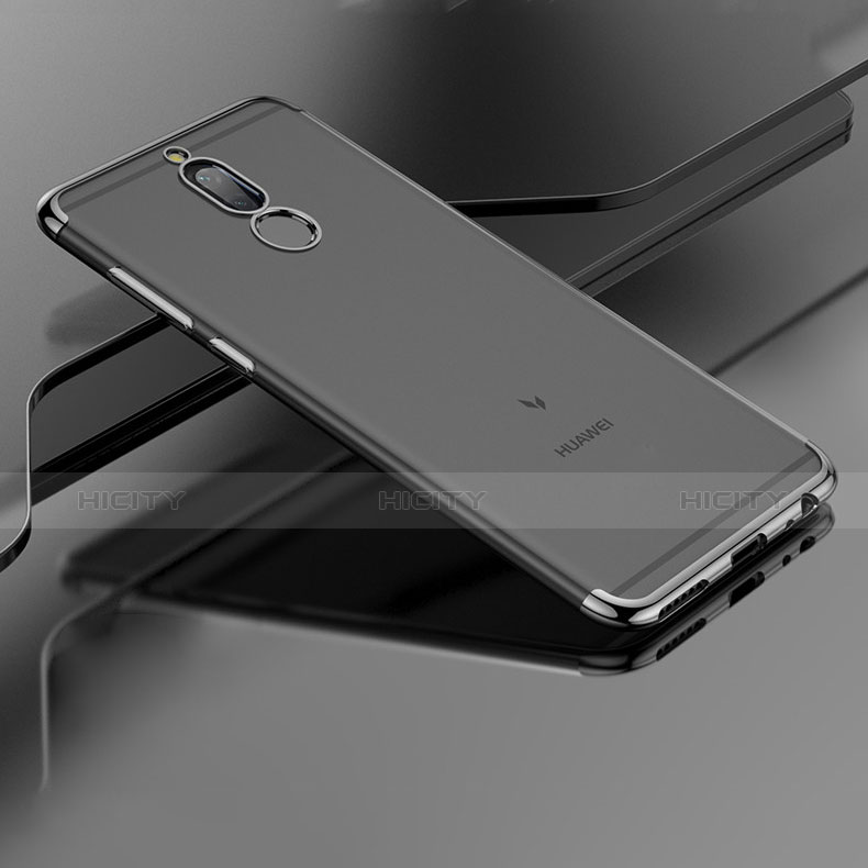 Huawei Maimang 6用ハイブリットバンパーケース クリア透明 プラスチック ファーウェイ ブラック