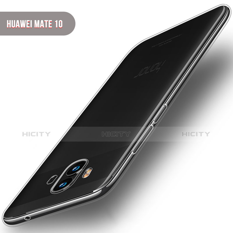 Huawei Mate 10用極薄ソフトケース シリコンケース 耐衝撃 全面保護 クリア透明 T04 ファーウェイ クリア