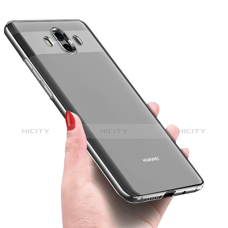 Huawei Mate 10用極薄ソフトケース シリコンケース 耐衝撃 全面保護 クリア透明 T04 ファーウェイ クリア