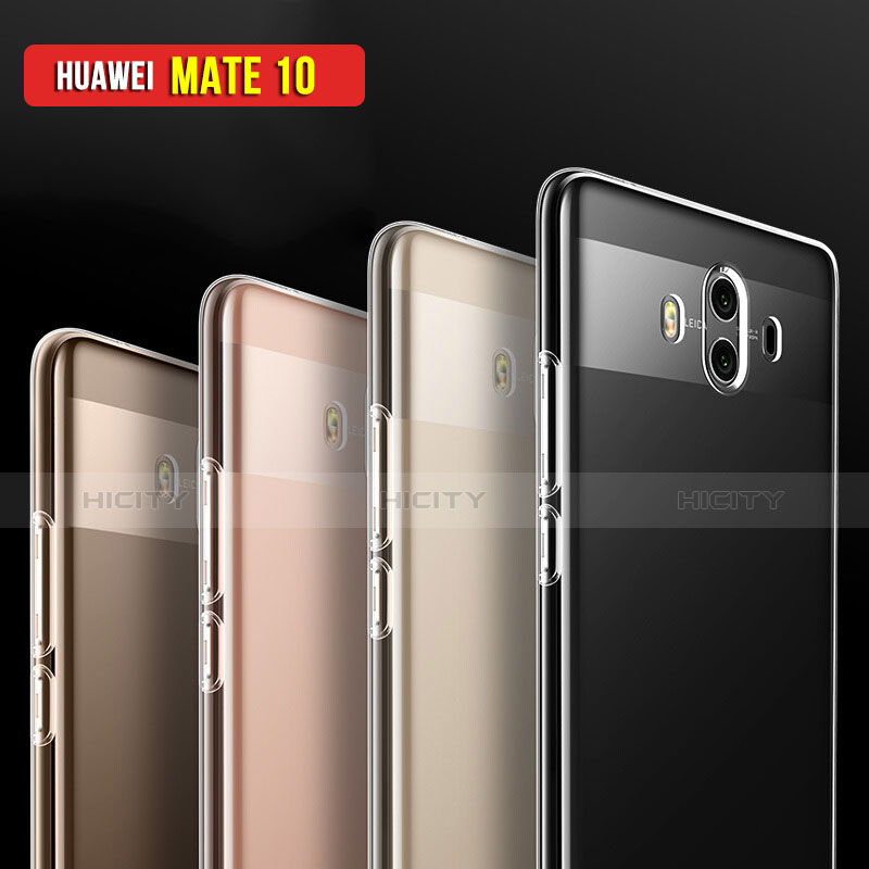 Huawei Mate 10用極薄ソフトケース シリコンケース 耐衝撃 全面保護 クリア透明 T05 ファーウェイ クリア